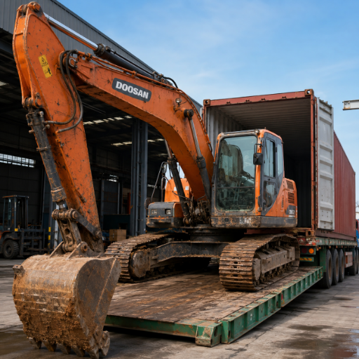Hydraulic main-pin on Doosan excavator