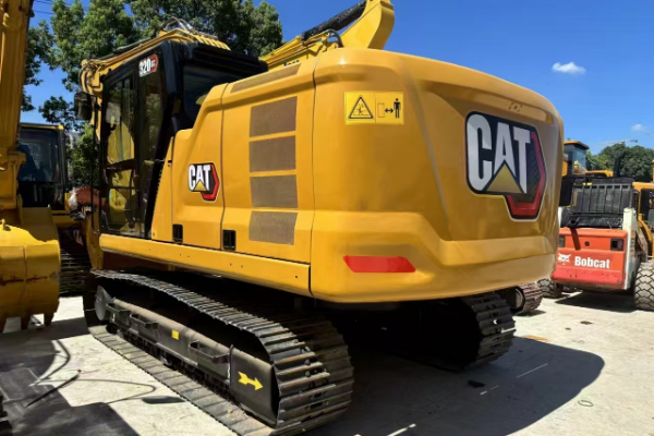 Caterpillar Excavator Back View