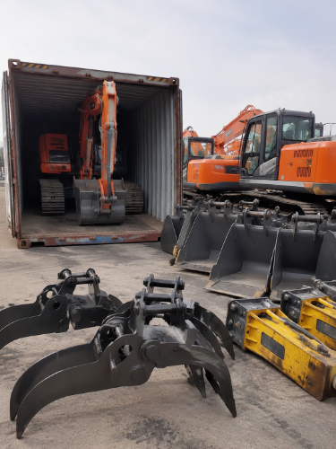 Wholesale used excavators bulk and container shipping
