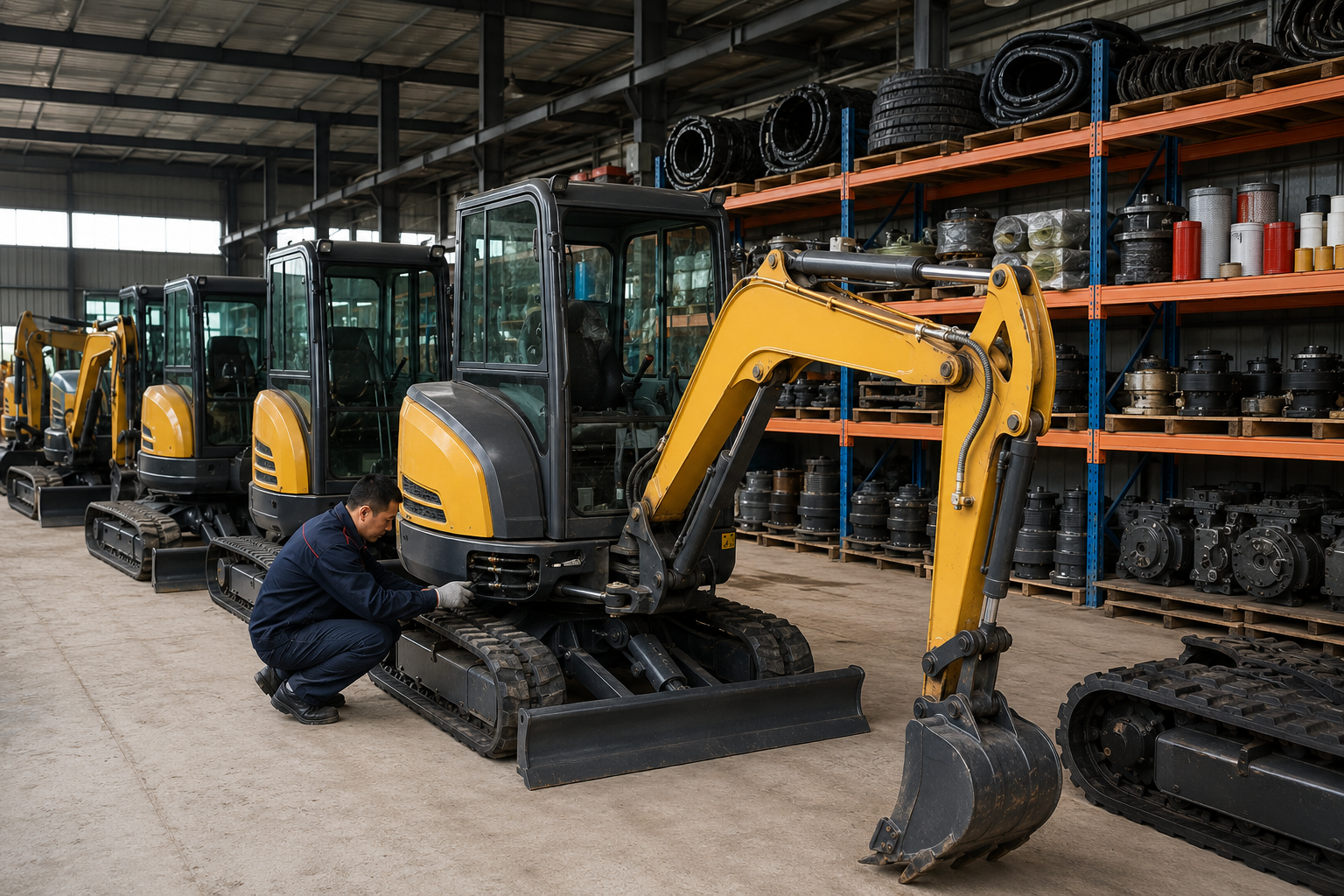 Our Used Mini Excavator Warehouse Inventory