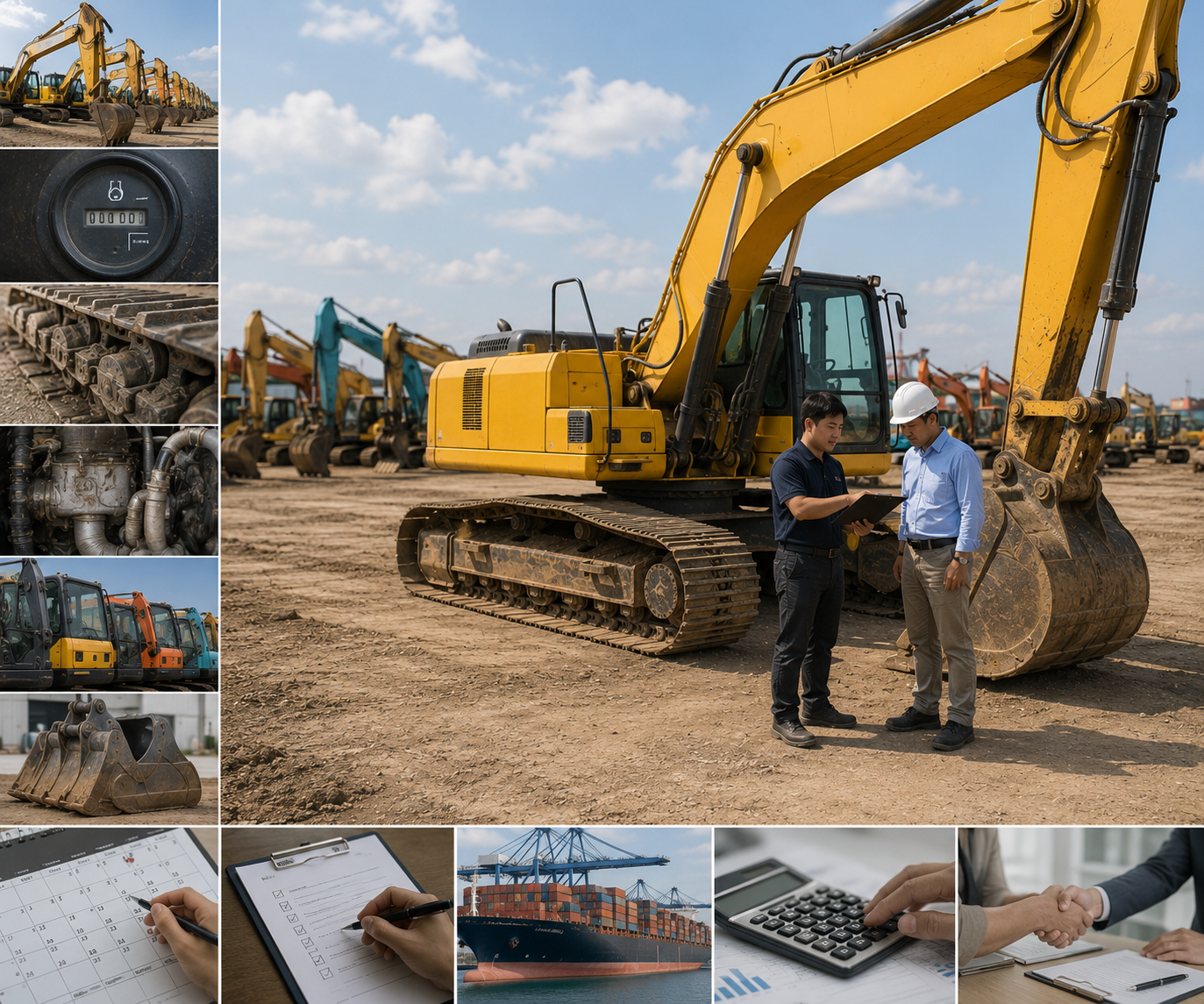 What drives a used mid-size excavators price