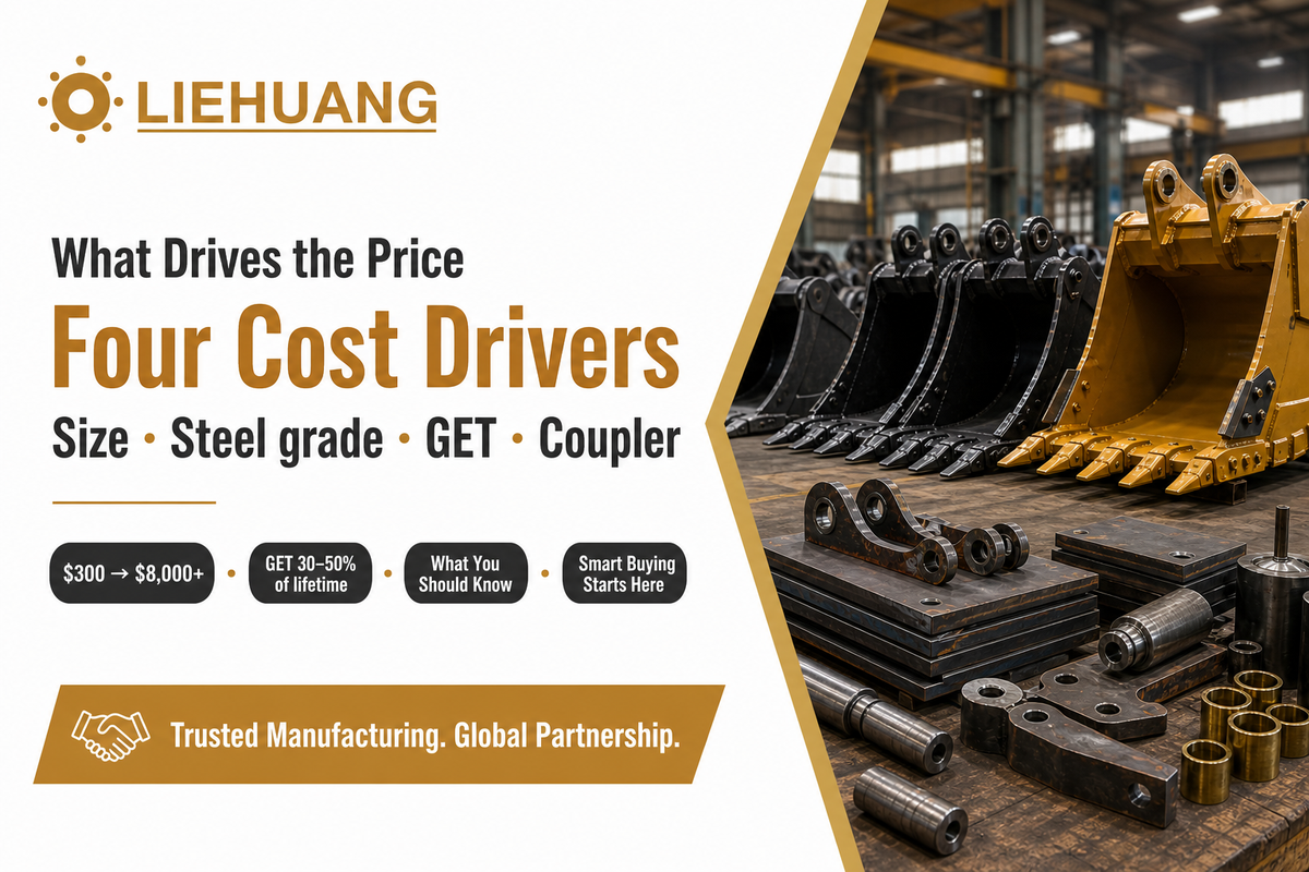 What an Excavator Bucket Actually Costs (and What Drives the Price) — Liehuang