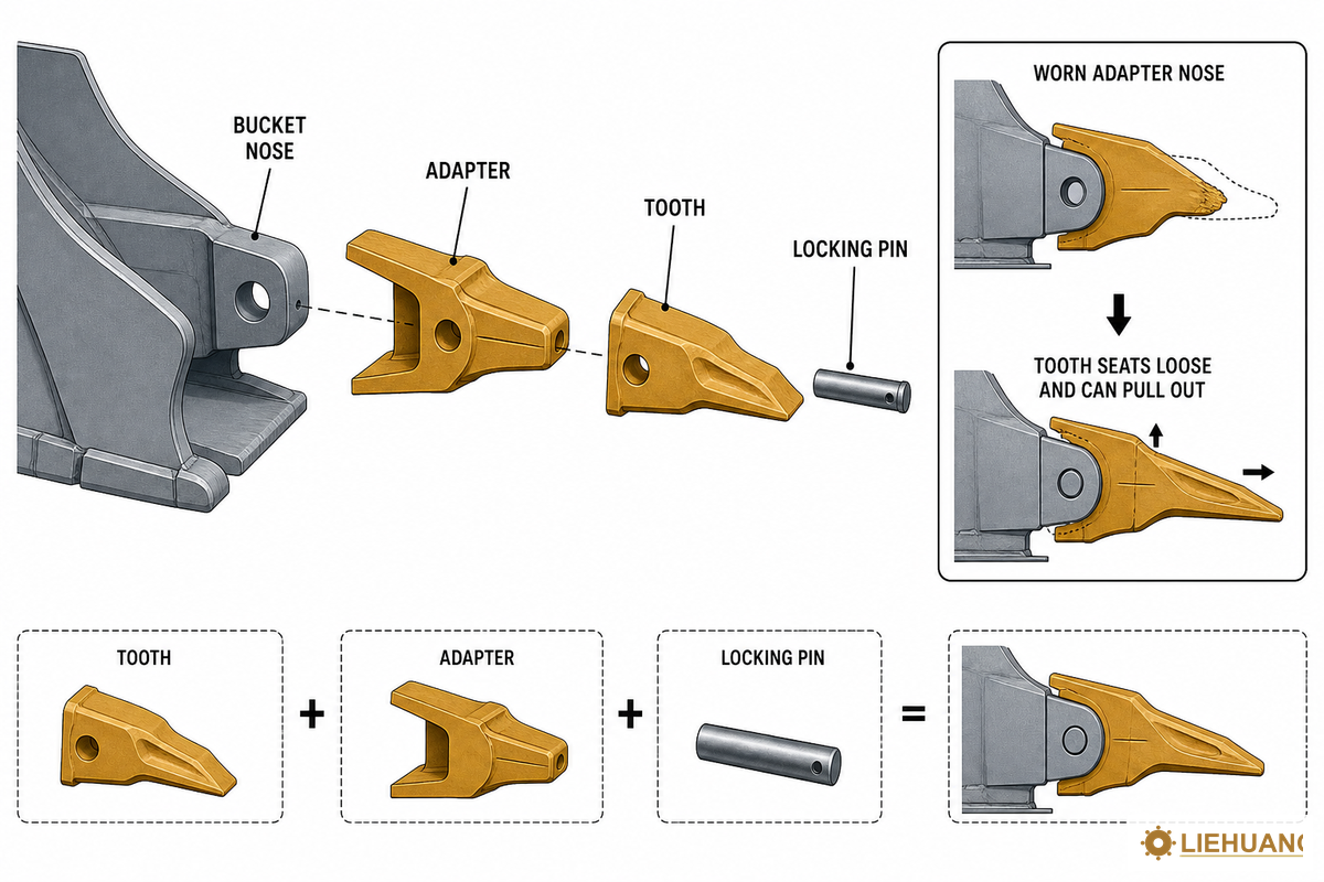 Bucket Teeth and GET: the Cost Line You Actually Control — Liehuang