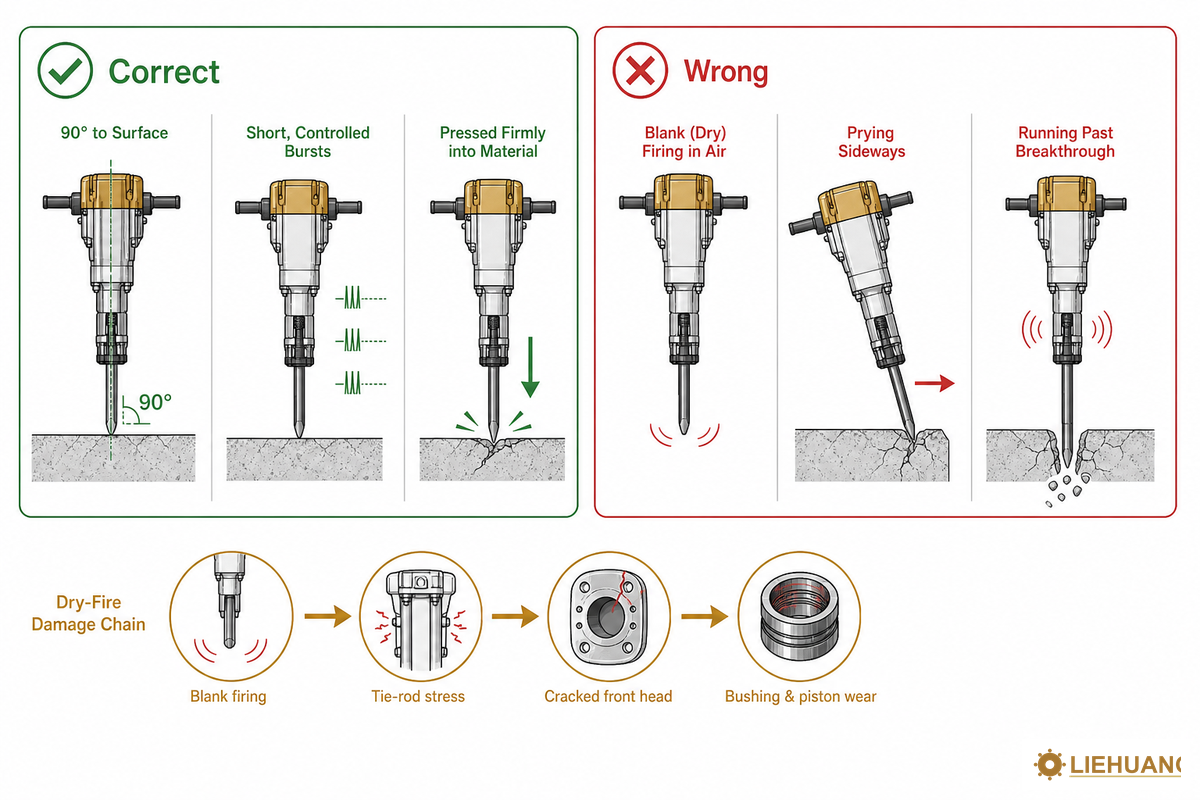 How to Operate a Hydraulic Breaker (Without Wrecking It) — Liehuang