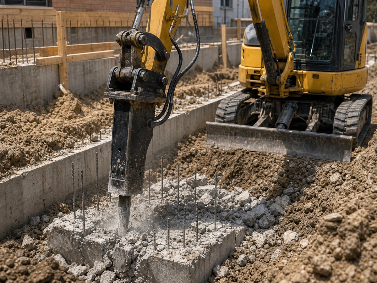 Trenching and foundations