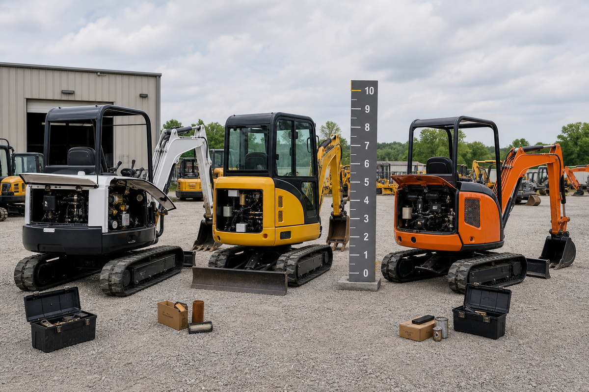 Best Used Mini Excavator Brands (0–10 Ton) — Liehuang Used Excavators