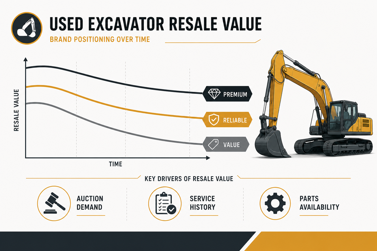 Which Used Excavator Brands Hold Their Value Best — Liehuang Used Excavators