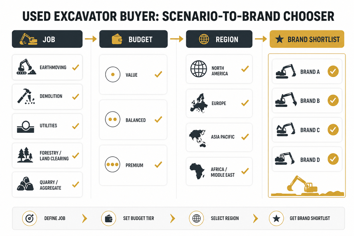 How to Choose the Right Used Brand for Your Job and Budget — Liehuang Used Excavators