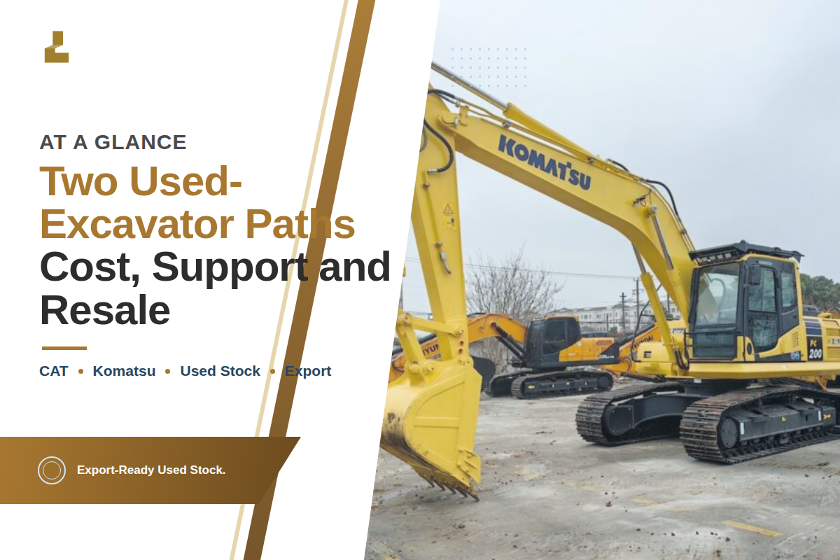 Caterpillar vs Komatsu Excavators at a Glance — Liehuang Used Excavators