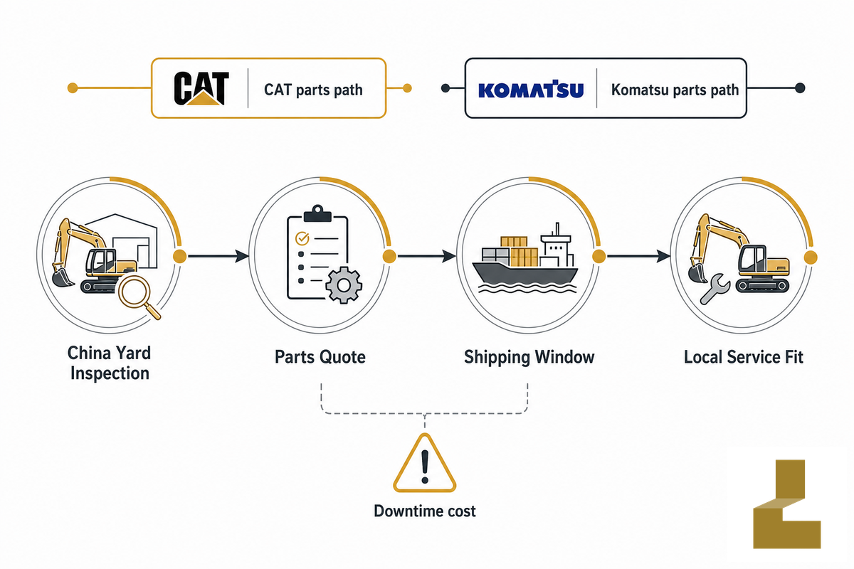Parts, Service, and Dealer Support for Export Buyers — Liehuang Used Excavators