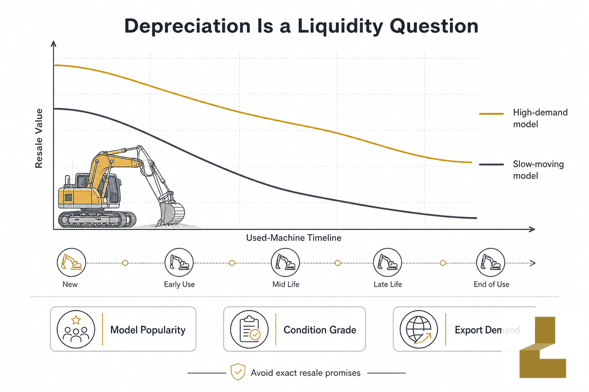 Resale Value and Depreciation — Liehuang Used Excavators