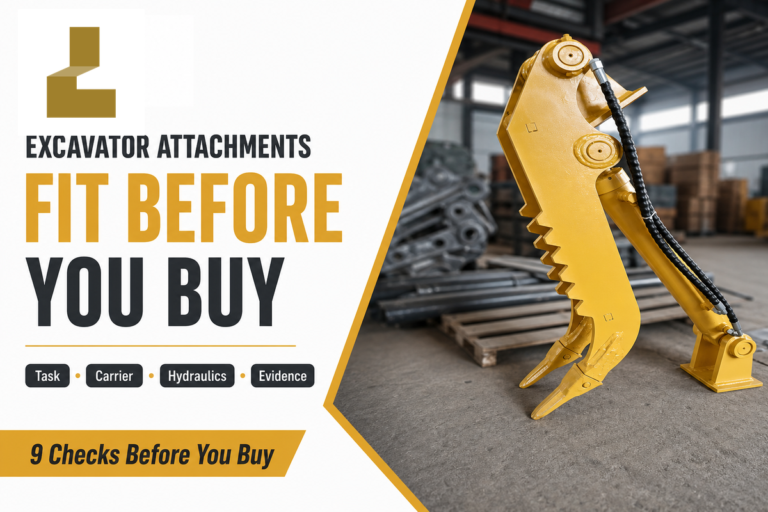 Excavator Attachments Guide: 9 Checks Before You Buy