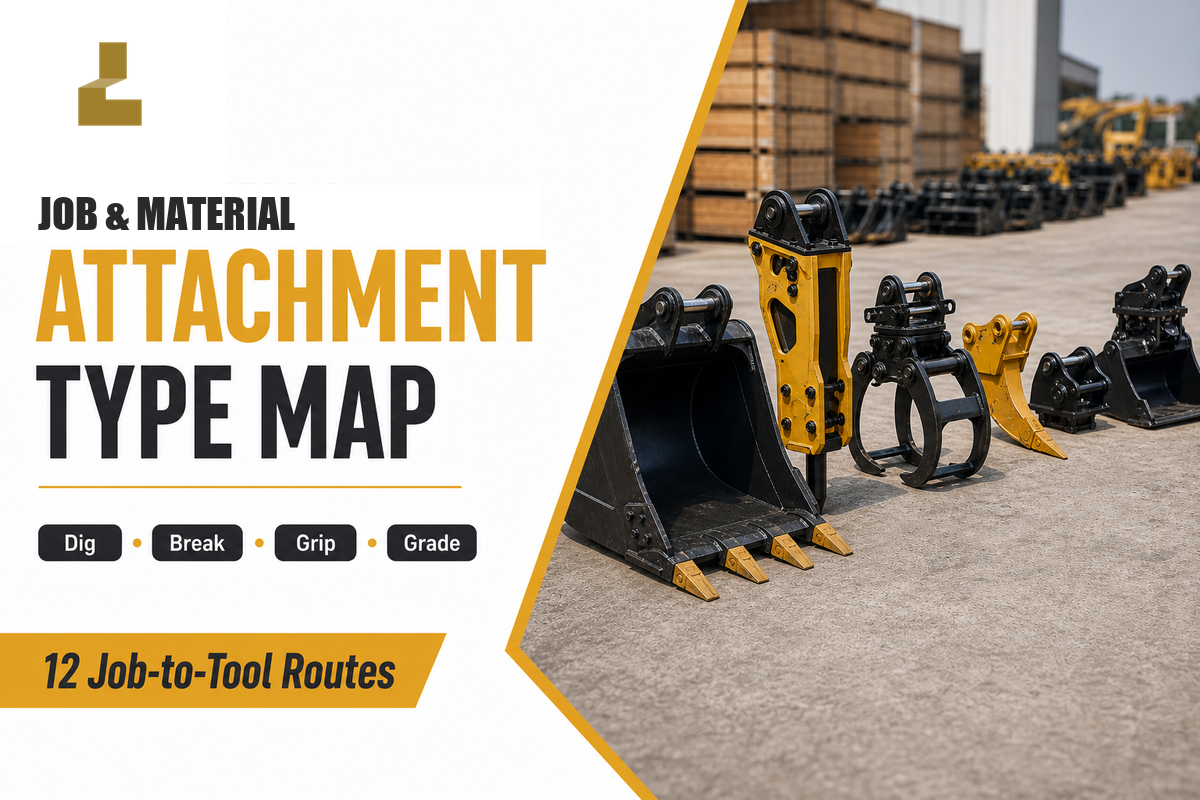 Excavator Attachment Types by Job and Material — Liehuang