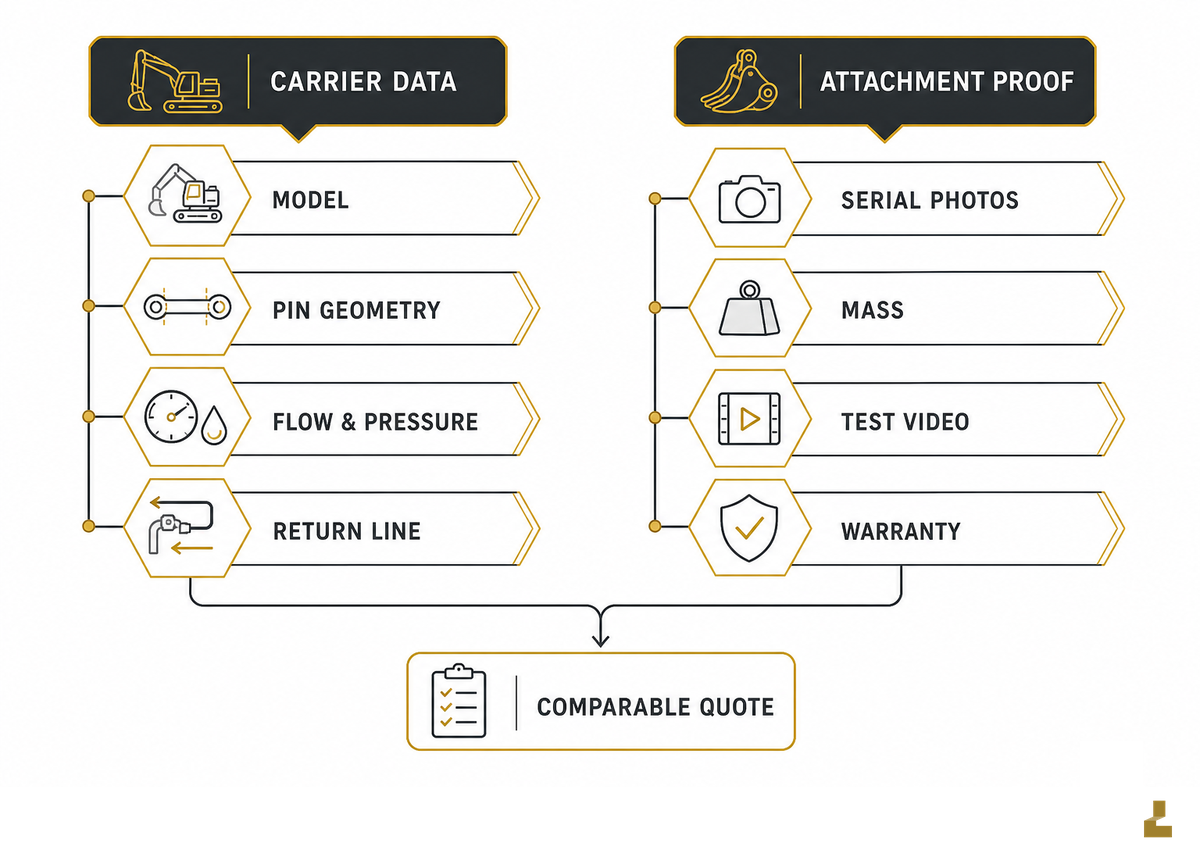 What Should an Attachment RFQ Include for Product Fit, Price, and Quality? — Liehuang