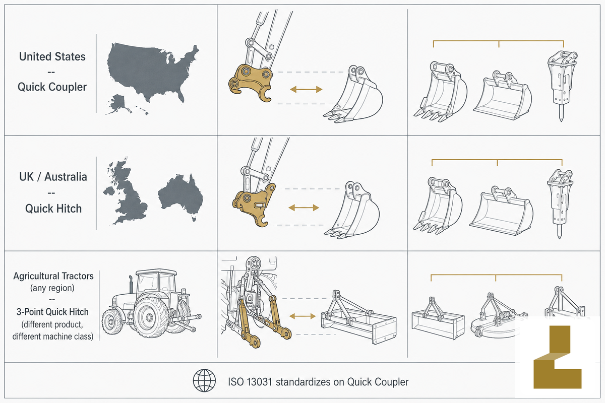 Quick Coupler vs. Quick Hitch: Same Thing, Different Name — Liehuang