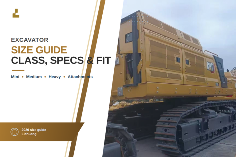 Excavator Size Guide: Chart, Specs, and Buyer Checklist