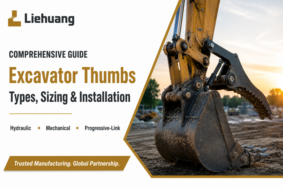 Excavator Thumbs: 4 Types, Sizing & Installation Guide