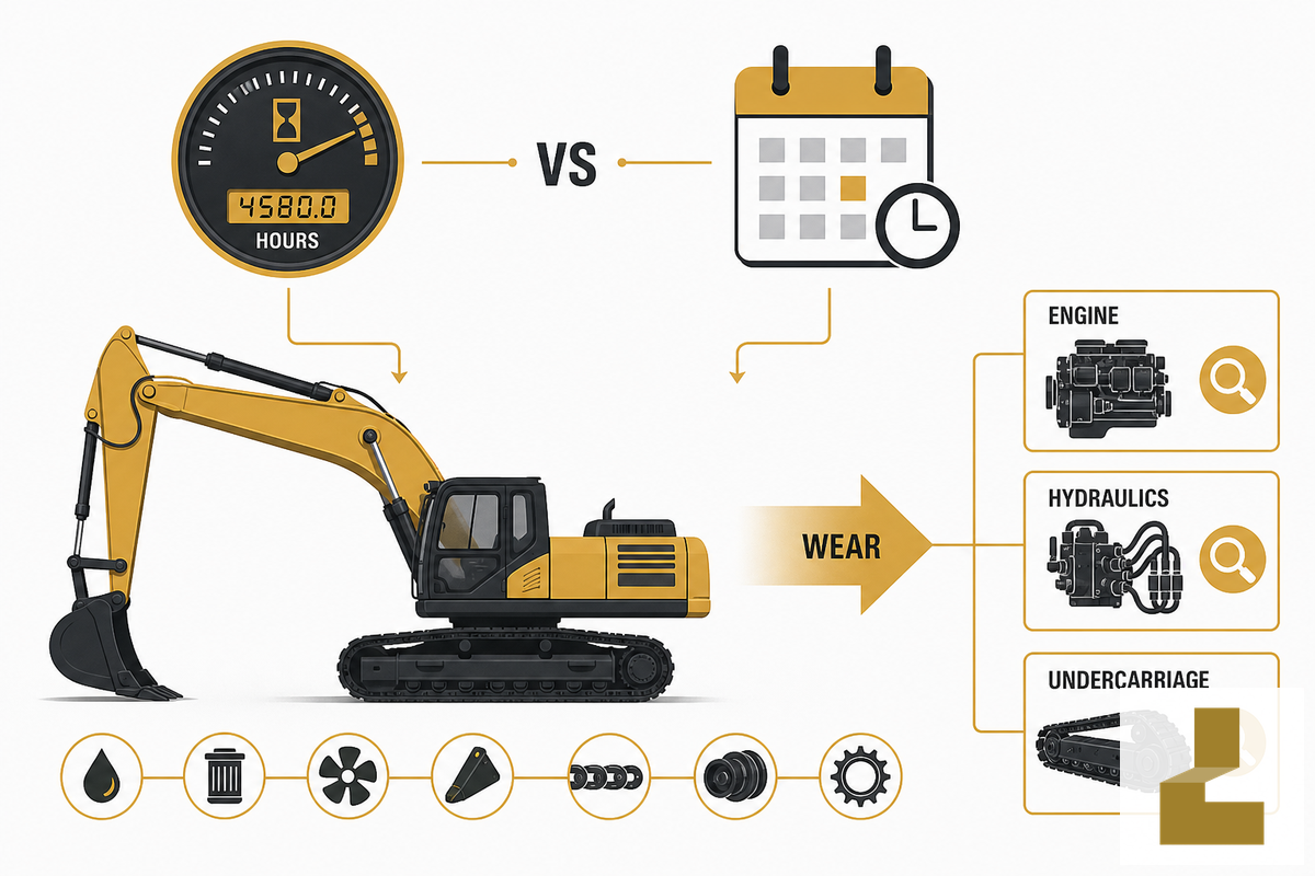 What Machine Hours Actually Measure (and Why They Beat Age) — Liehuang Used Excavators