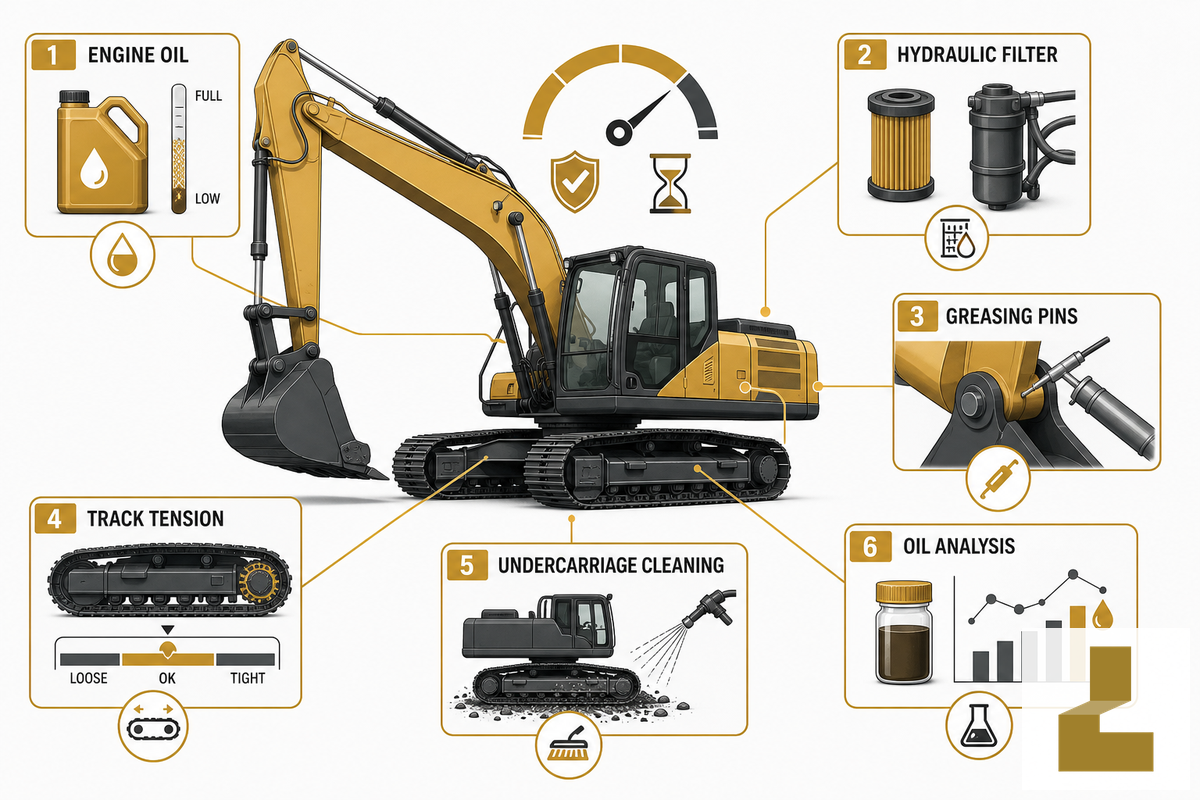 Making Hours Last: Maintenance That Extends Useful Life — Liehuang Used Excavators