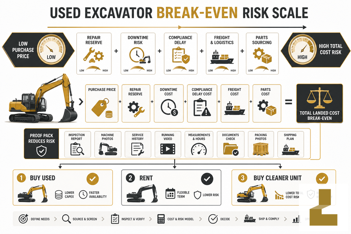 When a Used Excavator Is Not the Cheaper Option — Liehuang Used Excavators