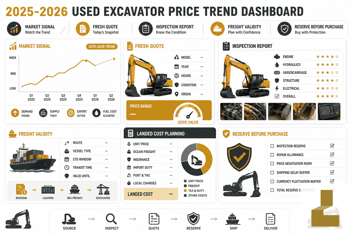 2025-2026 Used Excavator Price Trend Signals — Liehuang Used Excavators