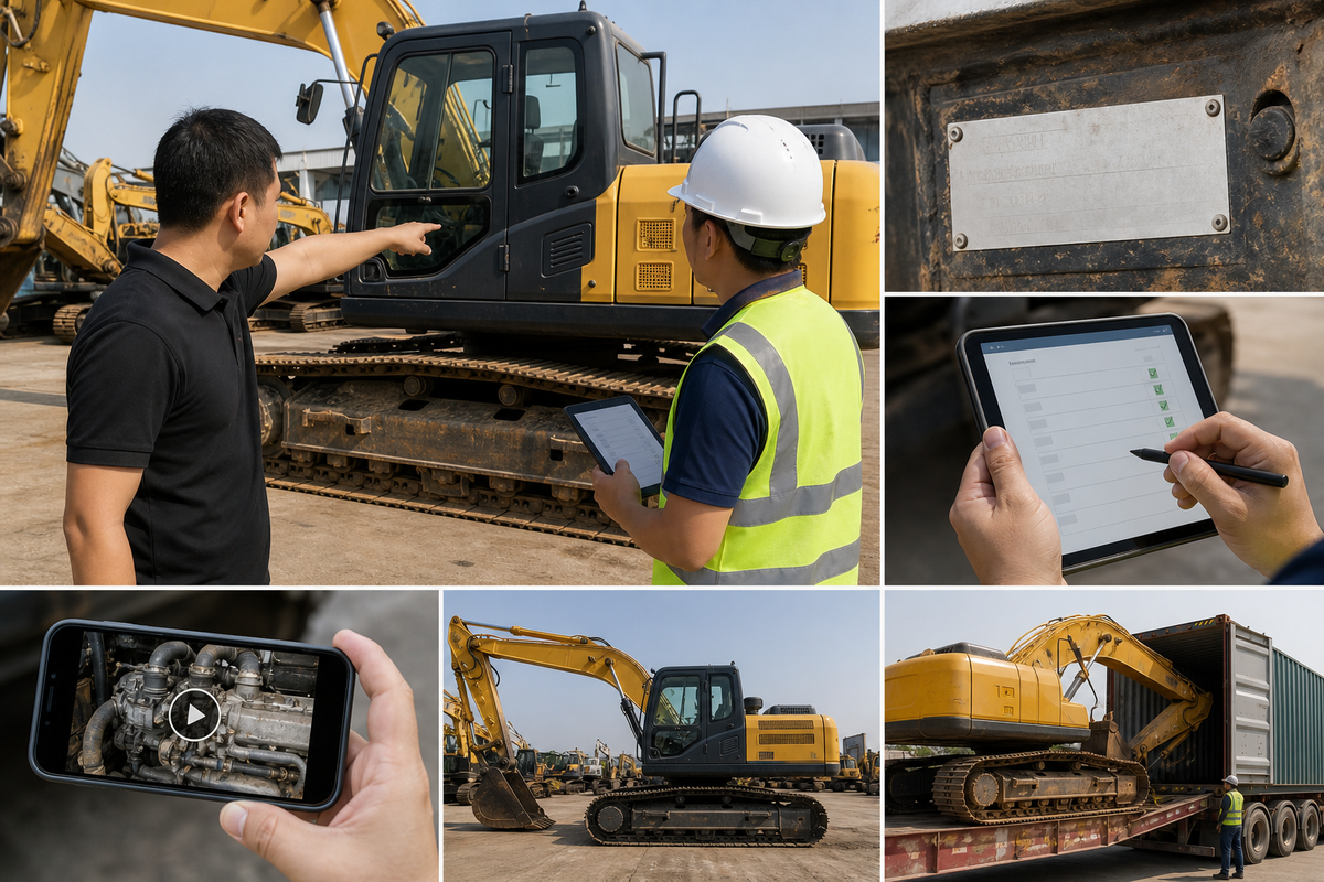 Step 2: Verify the Supplier and the Exact Machine Before Payment — Liehuang Used Excavators