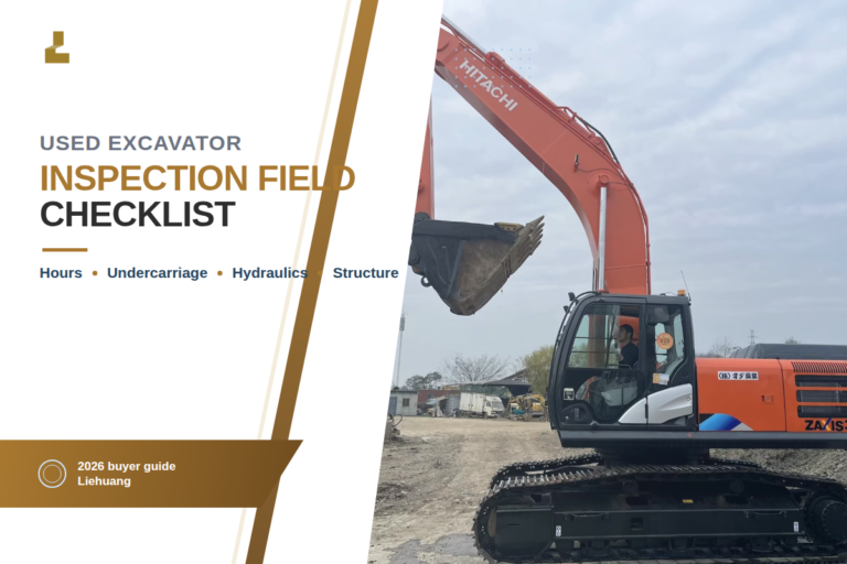 How to Inspect a Used Excavator: 12-Point Field Checklist (2026)