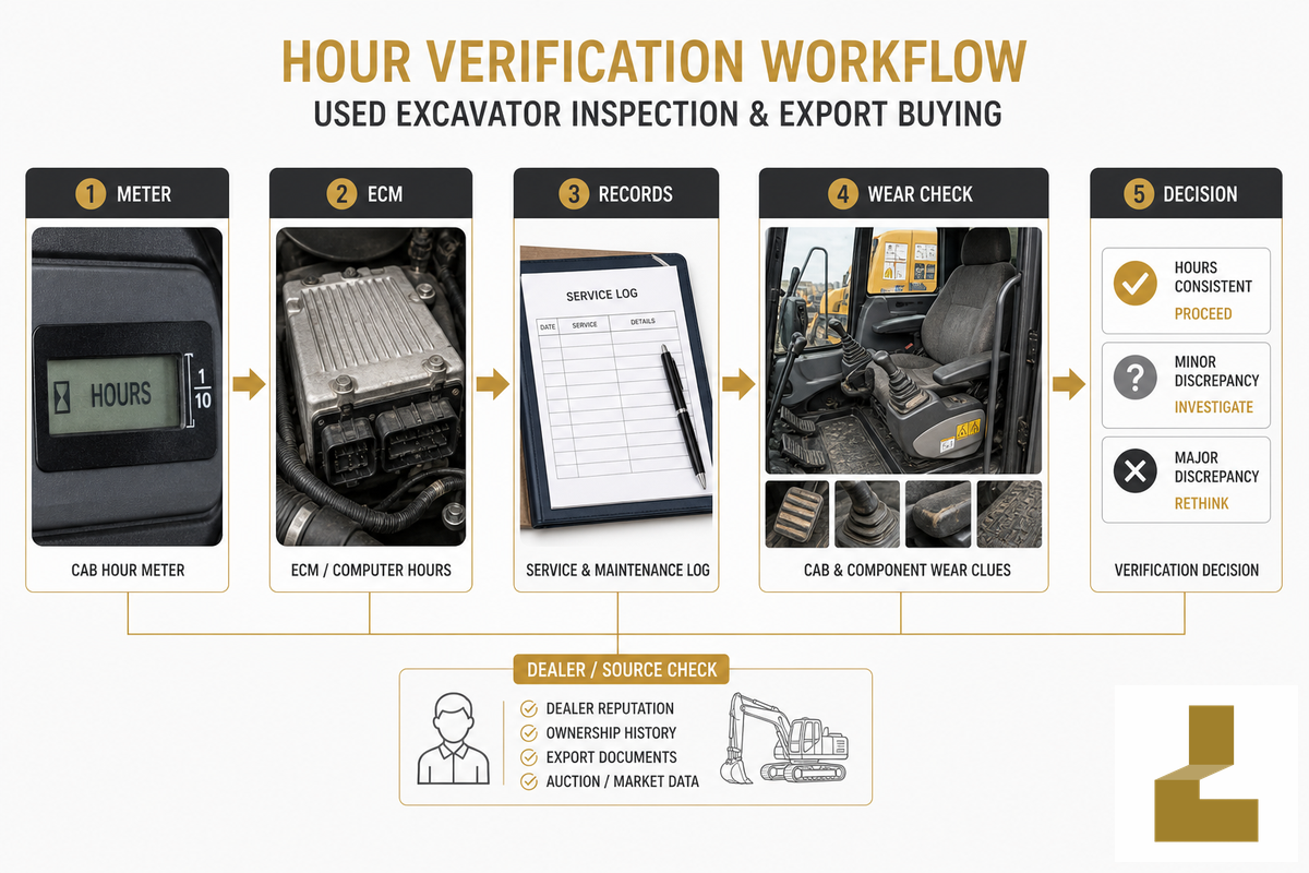 Start With the Hours and Service Records — Liehuang Used Excavators