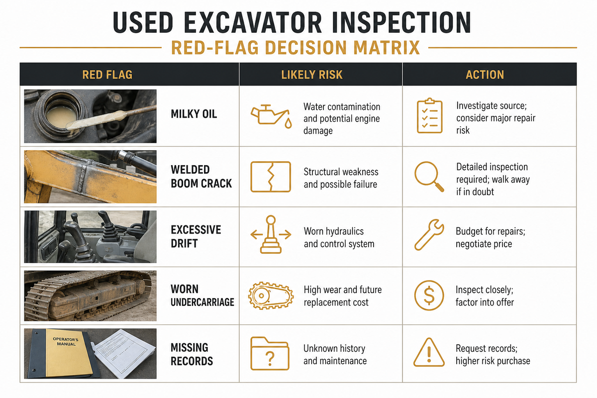 Common Mistakes Buyers Make, and When to Walk Away — Liehuang Used Excavators