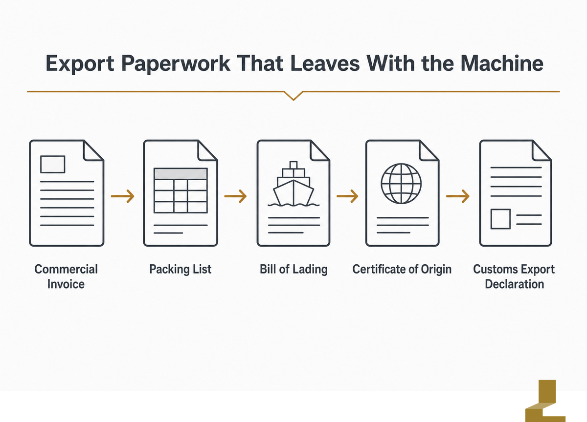 Export Documentation: What Leaves China With the Machine — Liehuang