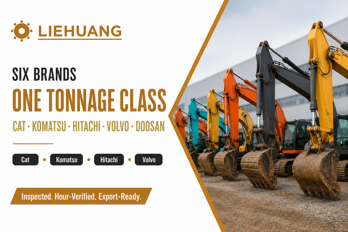 Medium-Class Models by Brand: Cat, Komatsu, Hitachi, Volvo, Doosan & More — Liehuang