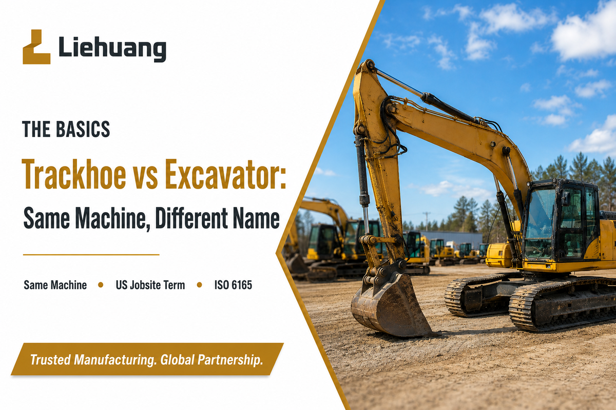 Is a Trackhoe the Same as an Excavator? The Straight Answer — Liehuang