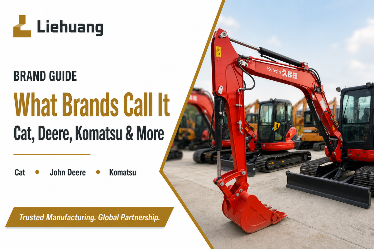 What Different Brands Call Their Trackhoes (Cat, John Deere, Komatsu & More) — Liehuang