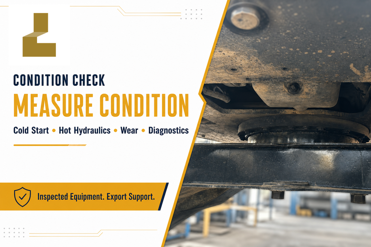 Inspect Condition and Corroborate Reported Hours — LH Used Excavator