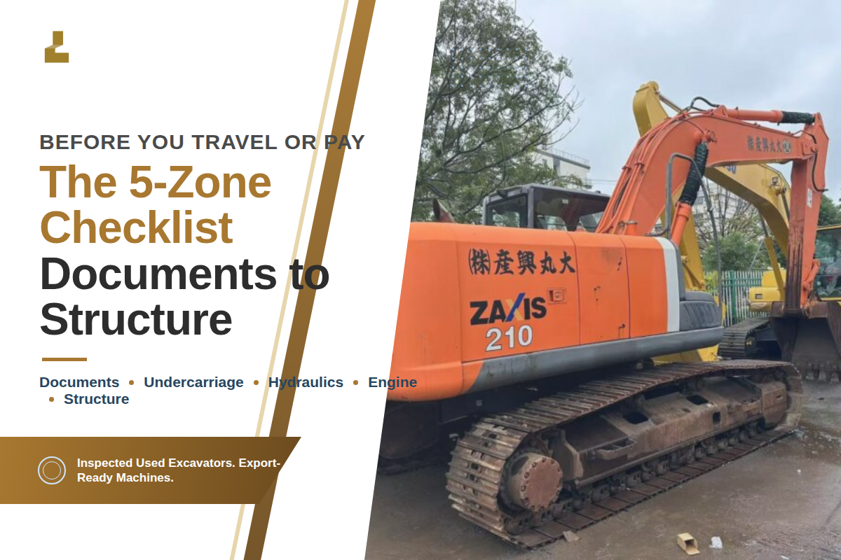 What a Complete Used Excavator Inspection Checklist Must Cover — Liehuang