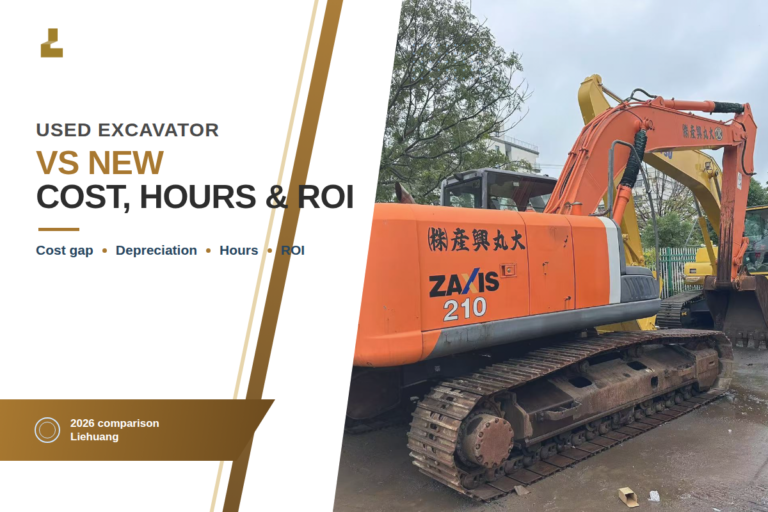 Used Excavator vs New: Cost, Hours & ROI Compared (2026)