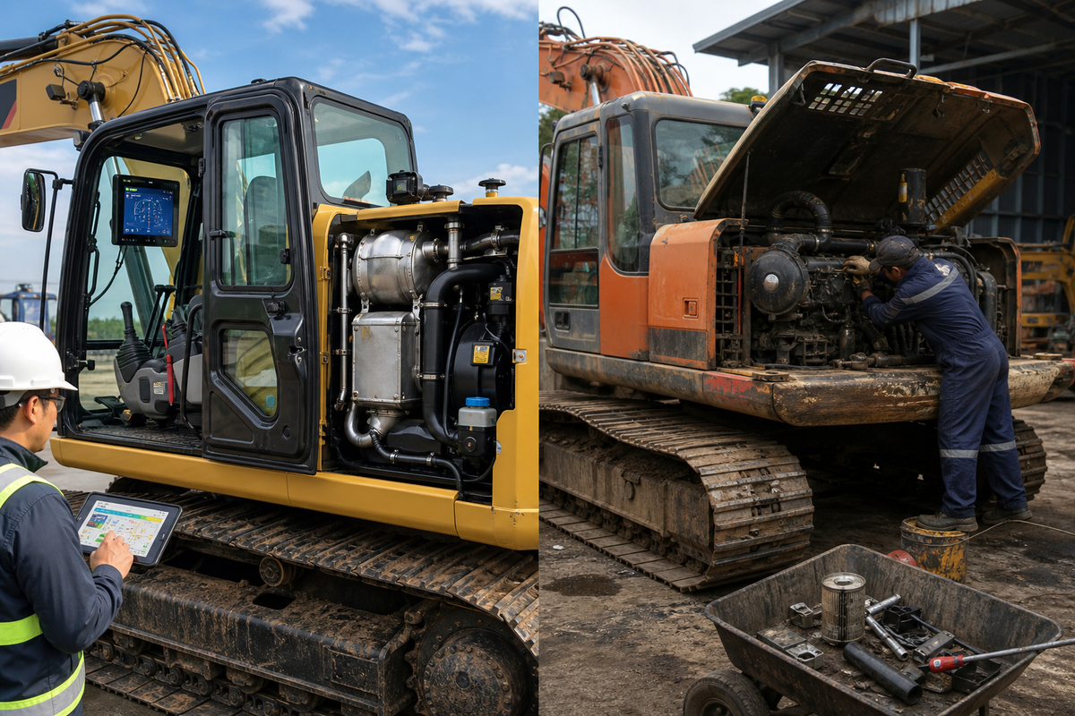 Technology, Emissions & Fuel: What You Give Up With Used — Liehuang Used Excavators