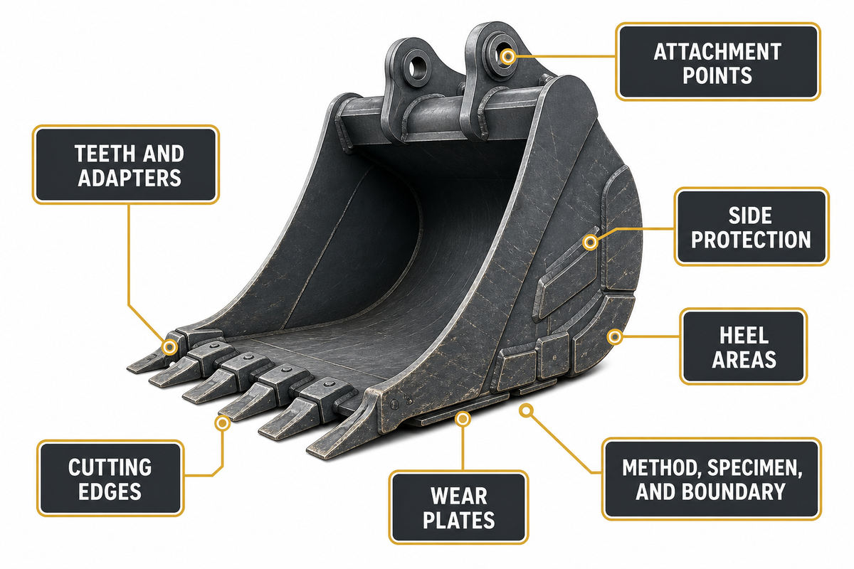 Wear Parts and Material Evidence — LH Used Excavator