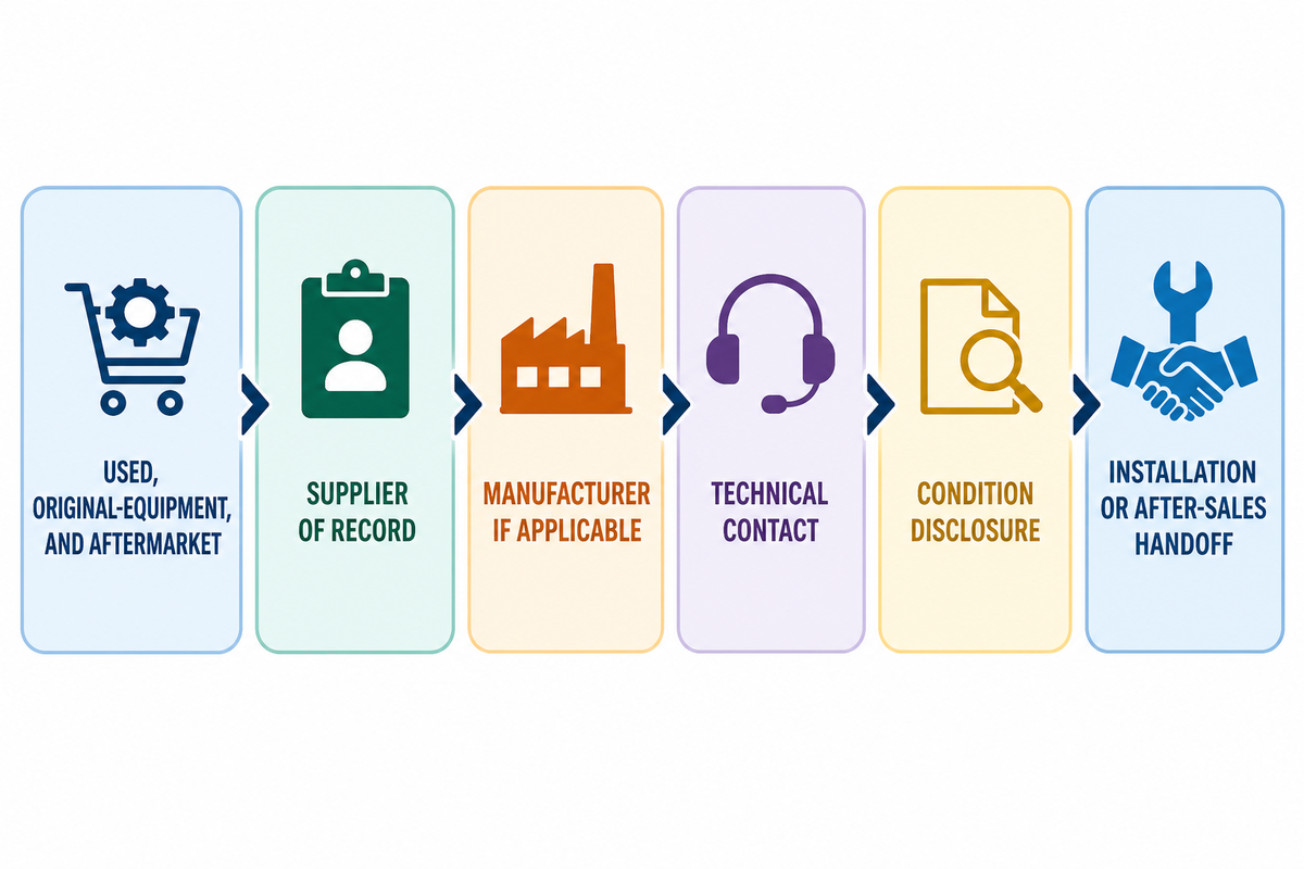 Used, OEM, and Aftermarket Scope Boundaries — LH Used Excavator