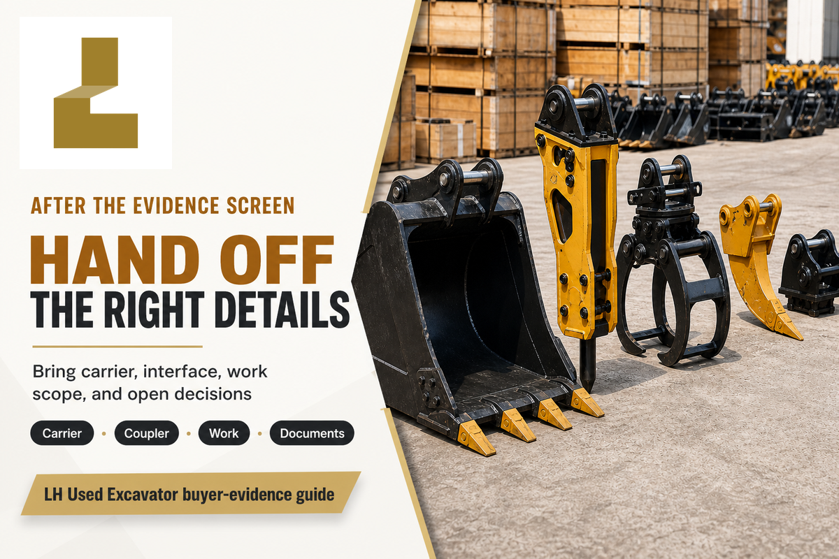 Use the Right On-Site Tool After the Screen — LH Used Excavator