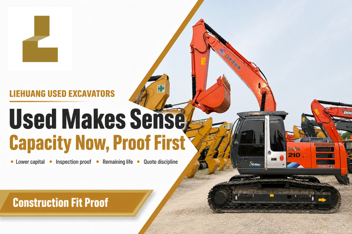 When a Used Excavator Makes Sense for Construction Work — Liehuang Used Excavators