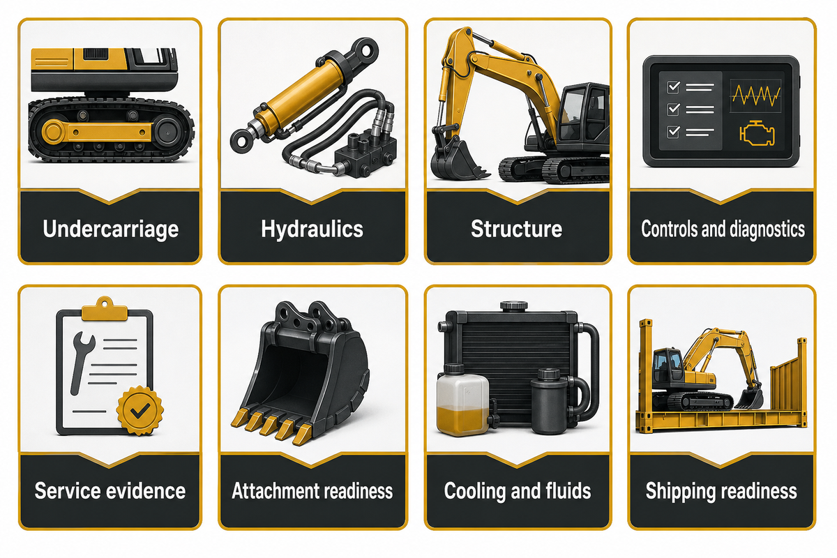 Inspection Proof for Construction Duty — Liehuang Used Excavators