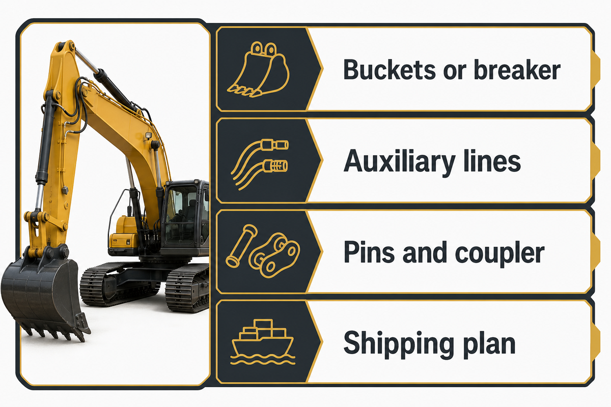 Attachments and Hydraulics Change the Machine More Than Buyers Expect — Liehuang Used Excavators