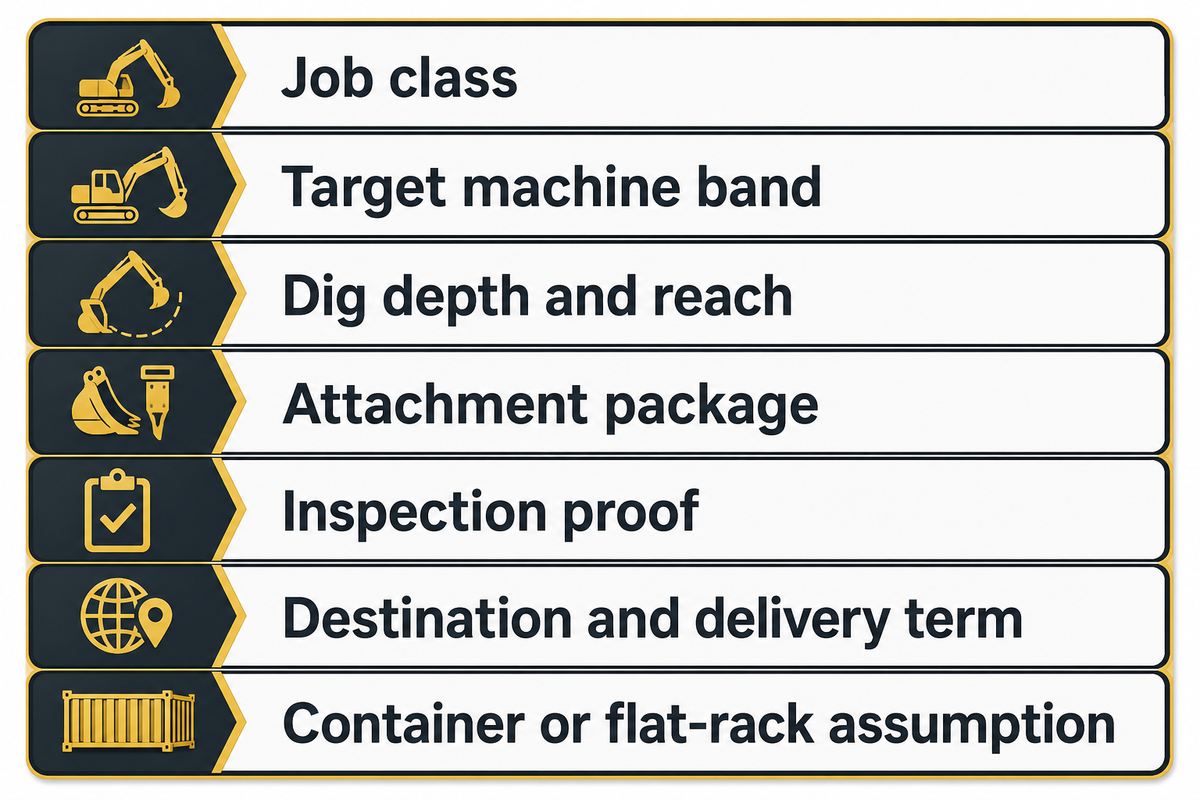Quote Readiness for Imported Used Excavators — Liehuang Used Excavators