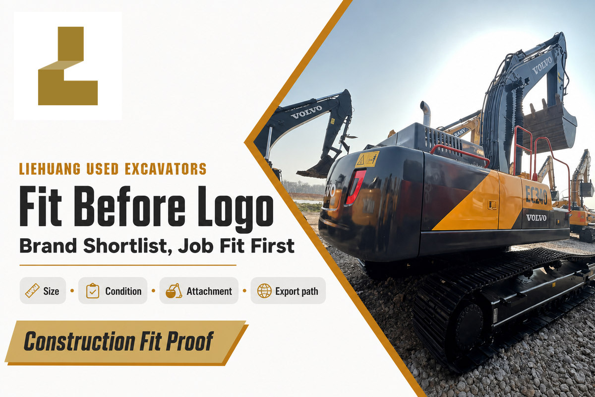 Brand Shortlist: Fit Comes Before Logo — Liehuang Used Excavators