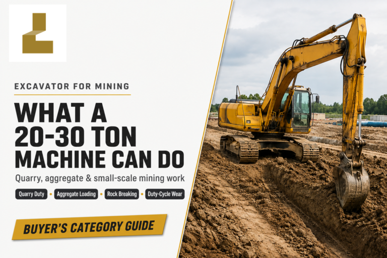 Excavator for Mining: What a 20-30 Ton Machine Can Do