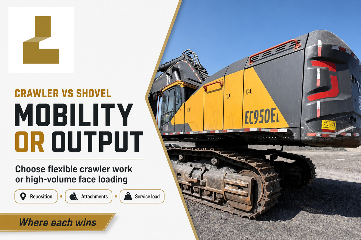 Crawler or Hydraulic Shovel: Where Each Wins — Liehuang Used Excavators