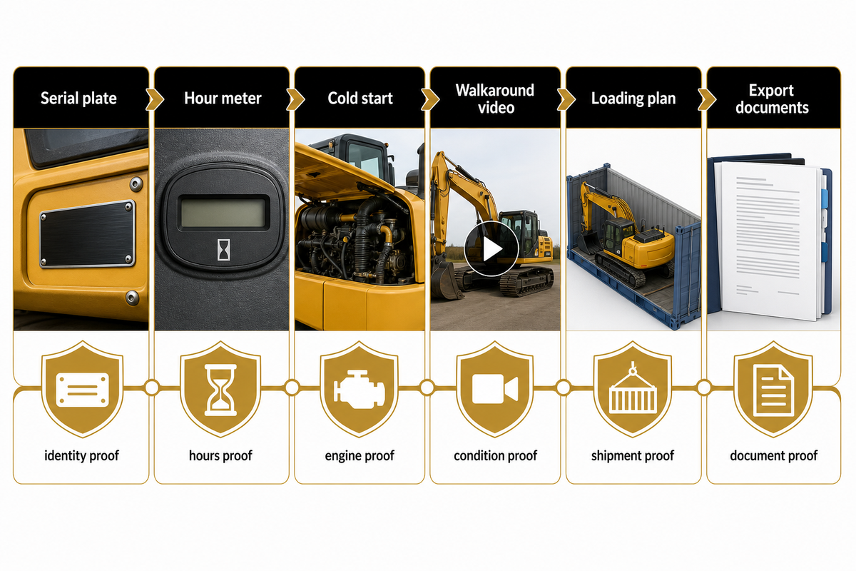 Inspection Proof Before You Pay the Balance — Liehuang Used Excavators