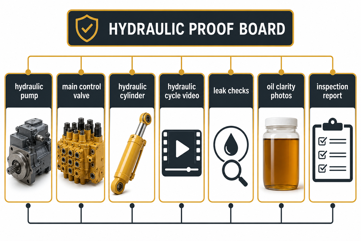Hydraulic Parts: Pumps, Cylinders, Hoses, Swing Motors, and Swivel Joints — Liehuang Used Excavators