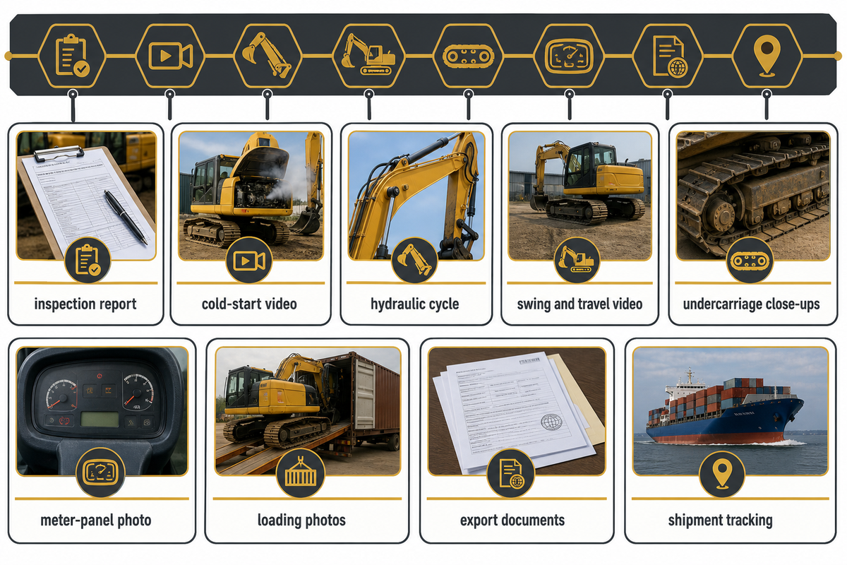 Inspection Proof Before Balance Payment: What Liehuang Checks — Liehuang Used Excavators
